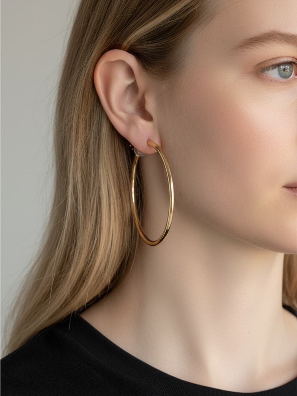 9/24 Classic Gold Hoop Earrings – Elegant Women’s Jewelry